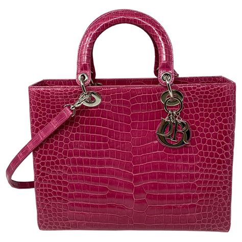 dior crocodile saddle bag|mini lady dior bag price.